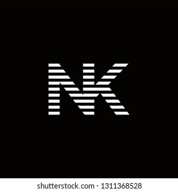 Nk Logo Letter Initial Designs Templete Stock Vector (Royalty Free ...