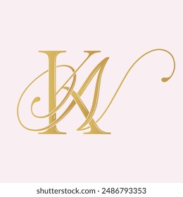 NK,KN, logo NK,Letter NK,monogram NK, vector, logo, Wedding Monogram Initials, Wedding Logo, Wedding Monogram,Logo Design, calligraphy,letters,alphabet