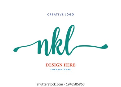 NKL lettering logo is simple, easy to understand and authoritative