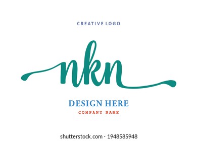 NKN lettering logo is simple, easy to understand and authoritative