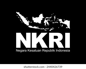 NKRI, Negara Kesatuan Republik Indonesia, Indonesia Map, can use for App, Art Illustration, Website, Pictogram, Infographic, Poster, Banner, Background or Graphic Design Element. Vector Illustration