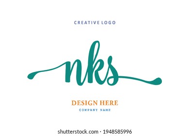 NKS lettering logo is simple, easy to understand and authoritative