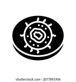 nl cell immunity glyph icon vector. nl cell immunity sign. isolated contour symbol black illustration