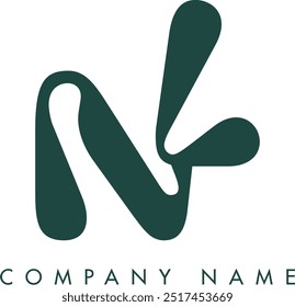 NL creative modern abstract letter logo vector design. Usable for your company or business and brand identity.
