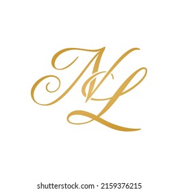 Nl Initial Logo Design Vector Stock Stock Vector (royalty Free 