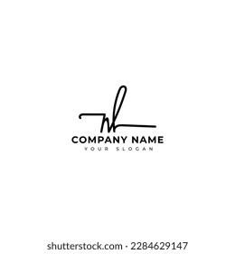 Nl Initial signature logo vector design
