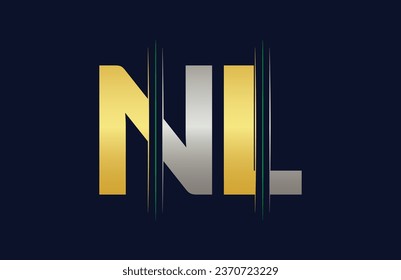 NL Letter Logo Template Illustration Design.