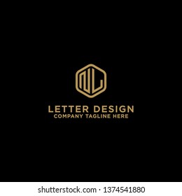 NL letters Initial / Monogram icons. - Vector inspiration logo design - Vector