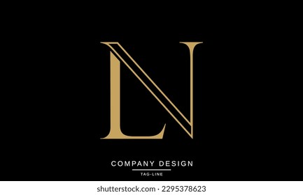 NL, LN, Abstract Letters Logo Monogram