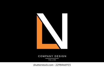 NL, LN, Abstract Letters Logo Monogram