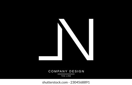 NL, LN, Abstract Letters Logo Monogram