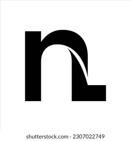 NL logo, Vector, Initial modern, Symbols abstract eps.10