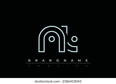 NL Technology Letter Logo Template. This tech letter logo is a graphic mark that uses letters to represent a technology company.