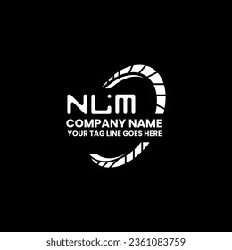 NLM letter logo vector design, NLM simple and modern logo. NLM luxurious alphabet design  