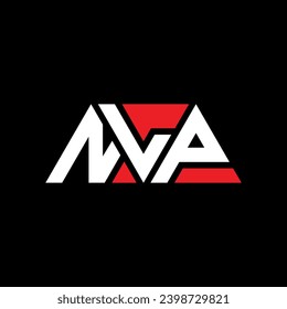 NLP triangle letter logo design with triangle shape. NLP triangle logo design monogram. NLP triangle vector logo template with red color. NLP triangular logo Simple, Elegant, and Luxurious design.
