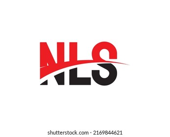 Letra NLS Ilustración del vector de diseño del logotipo inicial