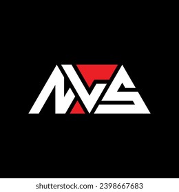 NLS triangle letter logo design with triangle shape. NLS triangle logo design monogram. NLS triangle vector logo template with red color. NLS triangular logo Simple, Elegant, and Luxurious design.