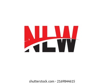 NLW Letter Initial Logo Design Vector Illustration