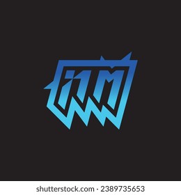 NM initial inspiration logo design esport and gaming clan ideas