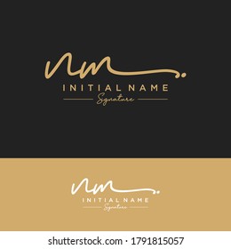 NM Initial letter handwriting and signature logo.