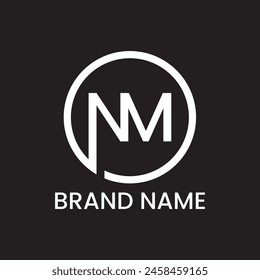 NM Anfangsbuchstaben Logo für Unternehmen