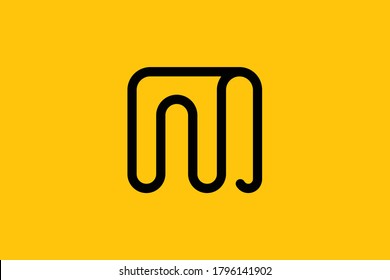 NM letter logo design on luxury background. MN monogram initials letter logo concept. NM icon design. MN elegant and Professional letter icon design on background. M N