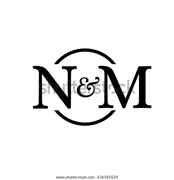 Nm Logo Stock Vector (Royalty Free) 636581024