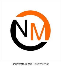 NM LOGO CIRCLE COMPANY LOGO LOGO LOGO MODERNA LETRAS DE LOGO