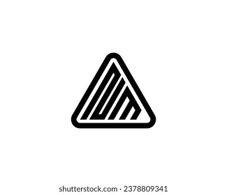 NM logo design vector template