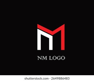 Arte vectorial, iconos y gráficos del logotipo de Nm 