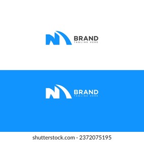 NM, MN letter branding logo