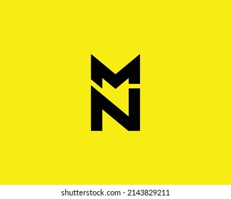 Nm Mn Logo Design Vector Template Stock Vector (Royalty Free ...