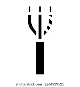 nm nonmetallic cable wire glyph icon vector. nm nonmetallic cable wire sign. isolated symbol illustration