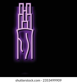 nm nonmetallic cable wire neon light sign vector. nm nonmetallic cable wire illustration