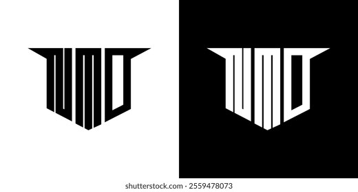 NMD letter logo design with white background in illustrator, vector logo modern alphabet font overlap style, calligraphy designs for logo, Poster, Invitation, etc.