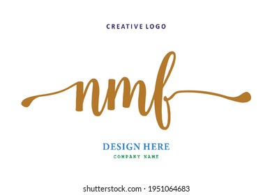 NMF lettering logo is simple, easy to understand and authoritative