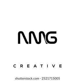 NMG letter original creative modern logo design.