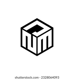 NMJ letter logo design in illustration. Vector logo, calligraphy designs for logo, Poster, Invitation, etc.