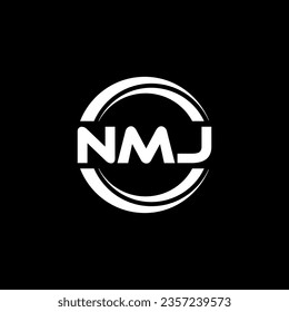 NMJ Logo Design, Inspiration for a Unique Identity. Modern Elegance and Creative Design. Watermark Your Success with the Striking this Logo.