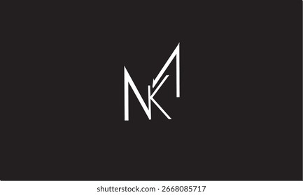 NMK, KMN ABSTRACT LETTER LOGO MONOGRAM