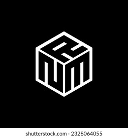 NMR letter logo design in illustration. Vector logo, calligraphy designs for logo, Poster, Invitation, etc.