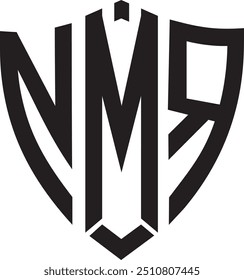 NMR shield logo design, icon, symbol, vector file