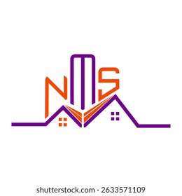 NMS Real State logo design, NMS simple and modern logo. NMS luxurious alphabet design  