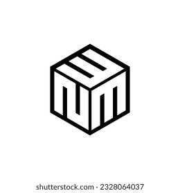 Diseño del logotipo de la letra NMW en la ilustración. Logo vector, diseños de caligrafía para logotipo, afiche, invitación, etc.