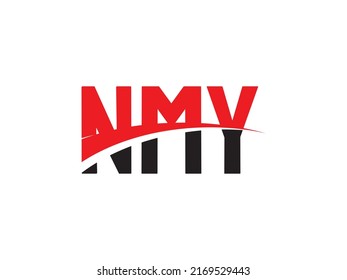 Ilustración del vector de diseño del logotipo inicial de la carta NMY