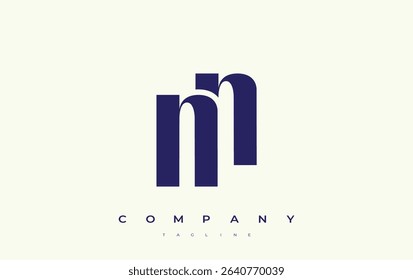 NN Abstract Geometric Logo Design. Modern and elegant logo design with simplistic typography elements, showcasing branding excellence.