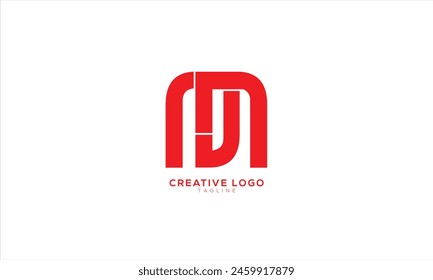 NN Abstract initial monogram letter alphabet logo design