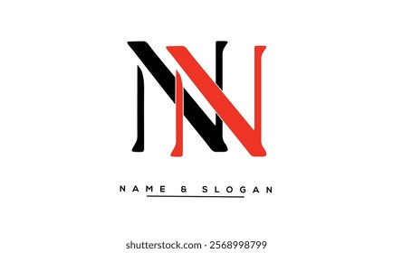NN Abstract Letters Logo Monogram