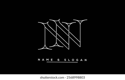 NN Abstract Letters Logo Monogram