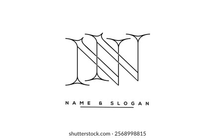 NN Abstract Letters Logo Monogram